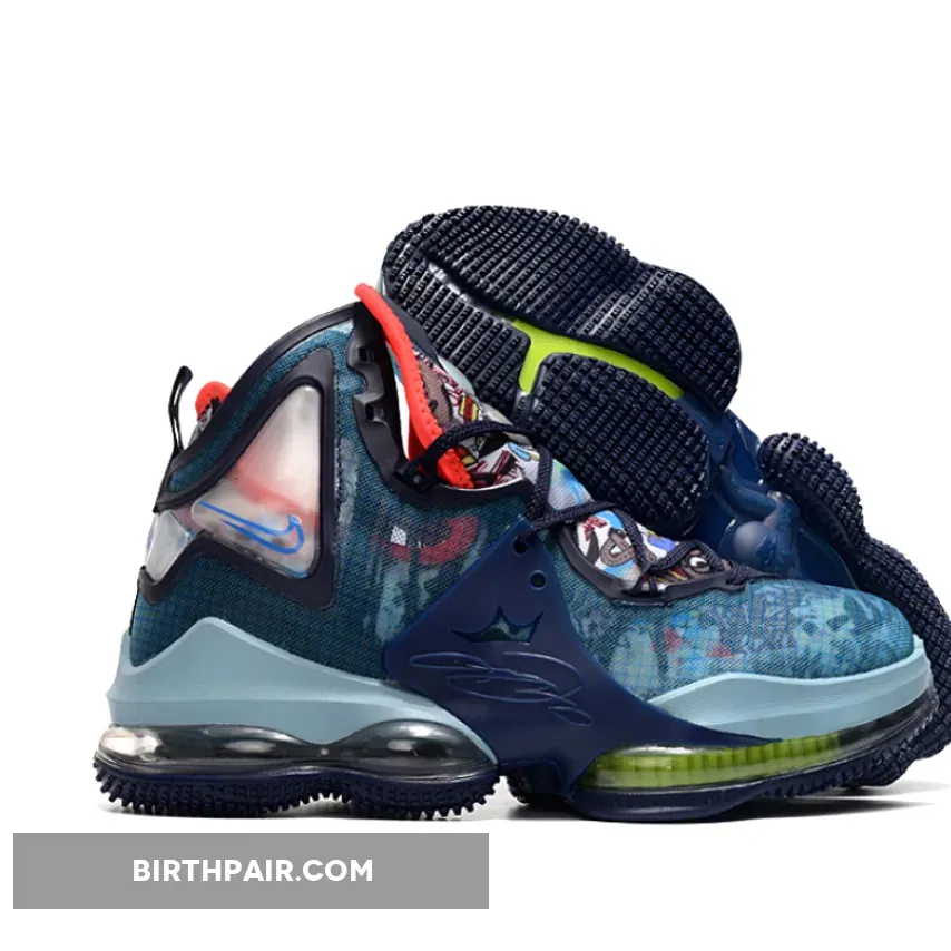 Lebron 19 Red - Nike LeBron 19 'Fast Food' Dutch Blue/Pomegranate/Lime Glow DC9340-400