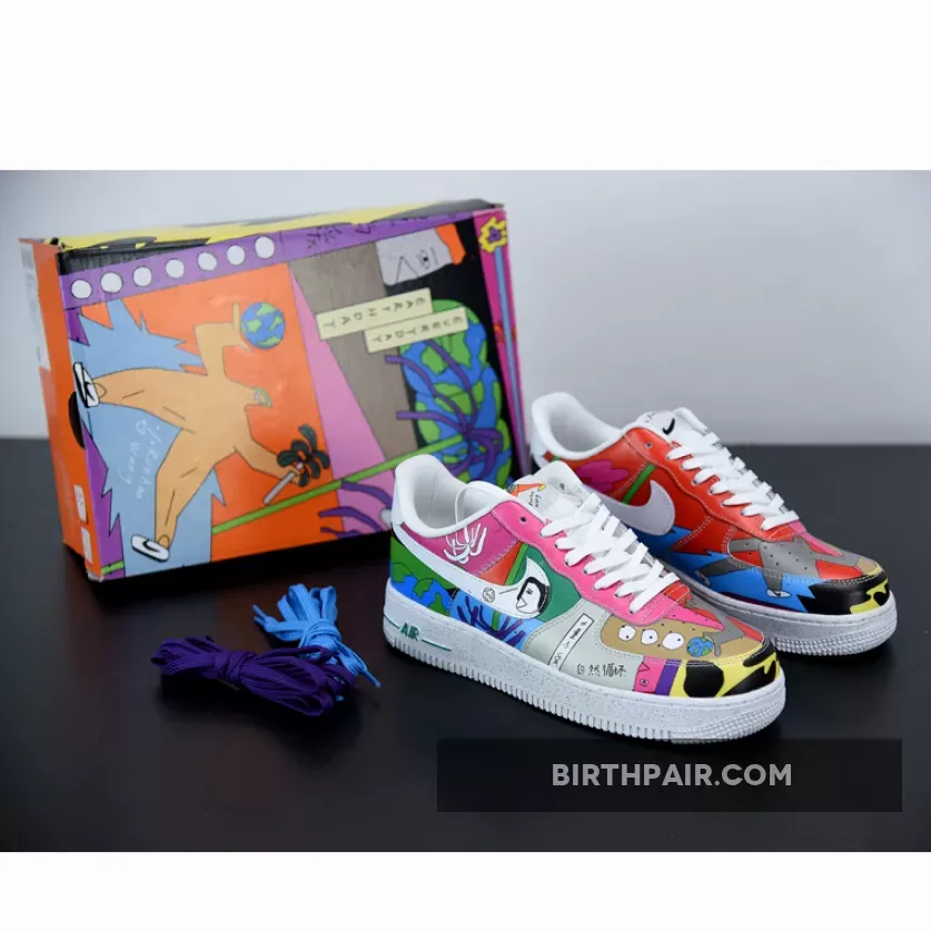 Ruohan Wang x Nike Air Force 1 Flyleather CZ3990-900 ruohan wang x air force 1 low