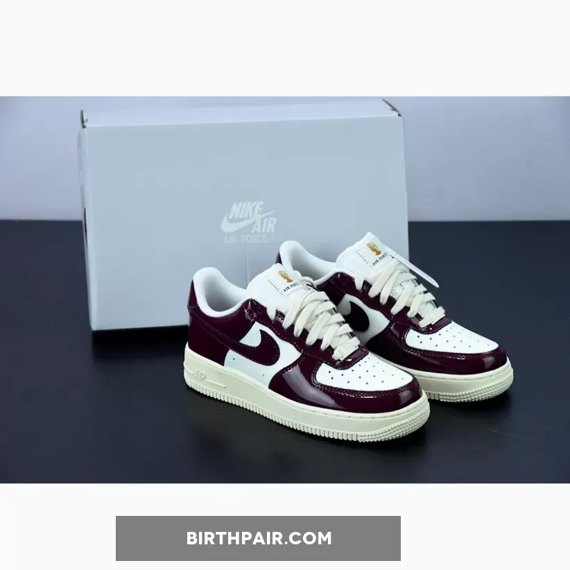 womens burgundy air force 1