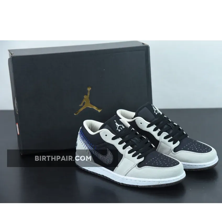 Air Jordan 1 Low Crater Black Grey DM4657-001 aj1 crater