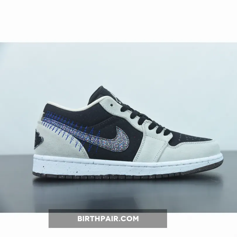 Air Jordan 1 Low Crater Black Grey DM4657-001