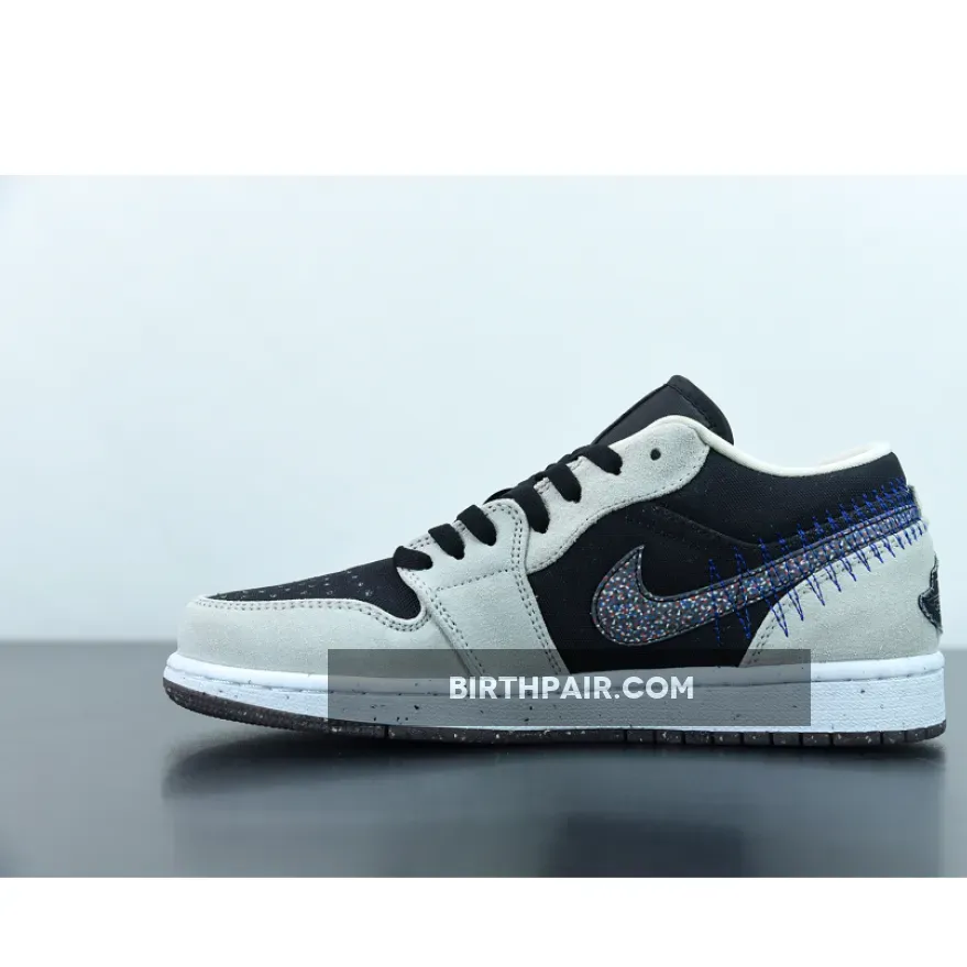 Air Jordan 1 Low Crater Black Grey DM4657-001