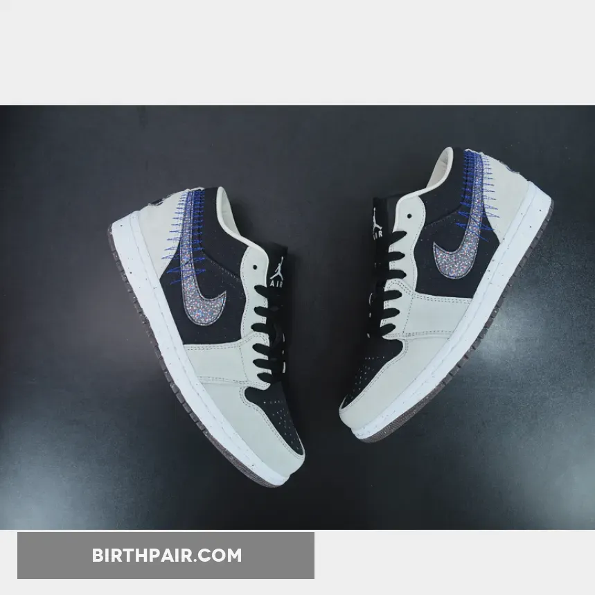 Air Jordan 1 Low Crater Black Grey DM4657-001