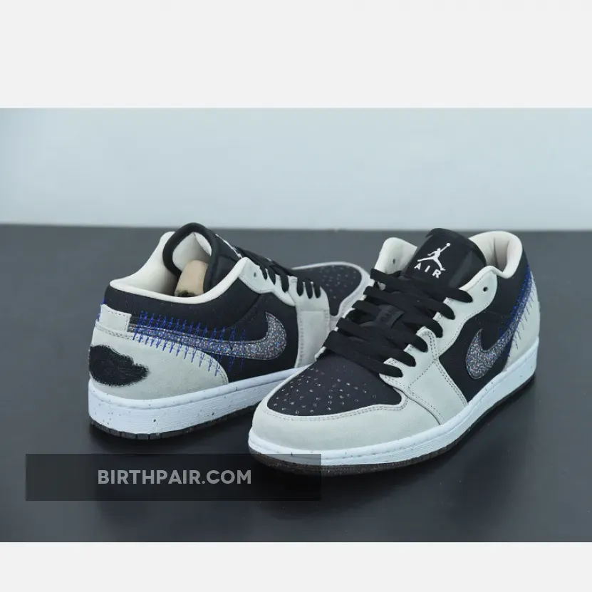 Air Jordan 1 Low Crater Black Grey DM4657-001