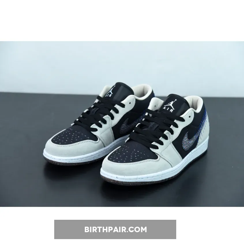 Air Jordan 1 Low Crater Black Grey DM4657-001