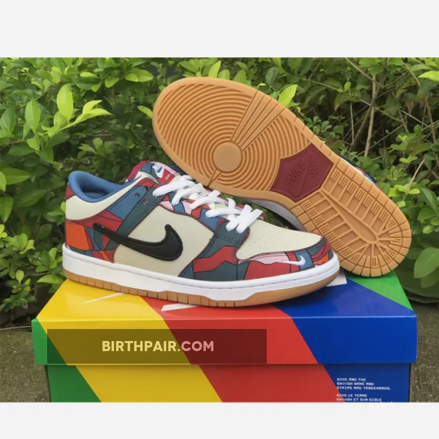 Parra x Nike SB Dunk Low Fire Pink/Gym Red-Mocha-White-Royal Blue-Black DH7695-102 - Sb Dunk Royal Blue