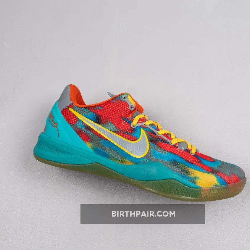 Nike Kobe 8 System ‘Venice Beach’ Grey/Metallic Silver-Tour Yellow