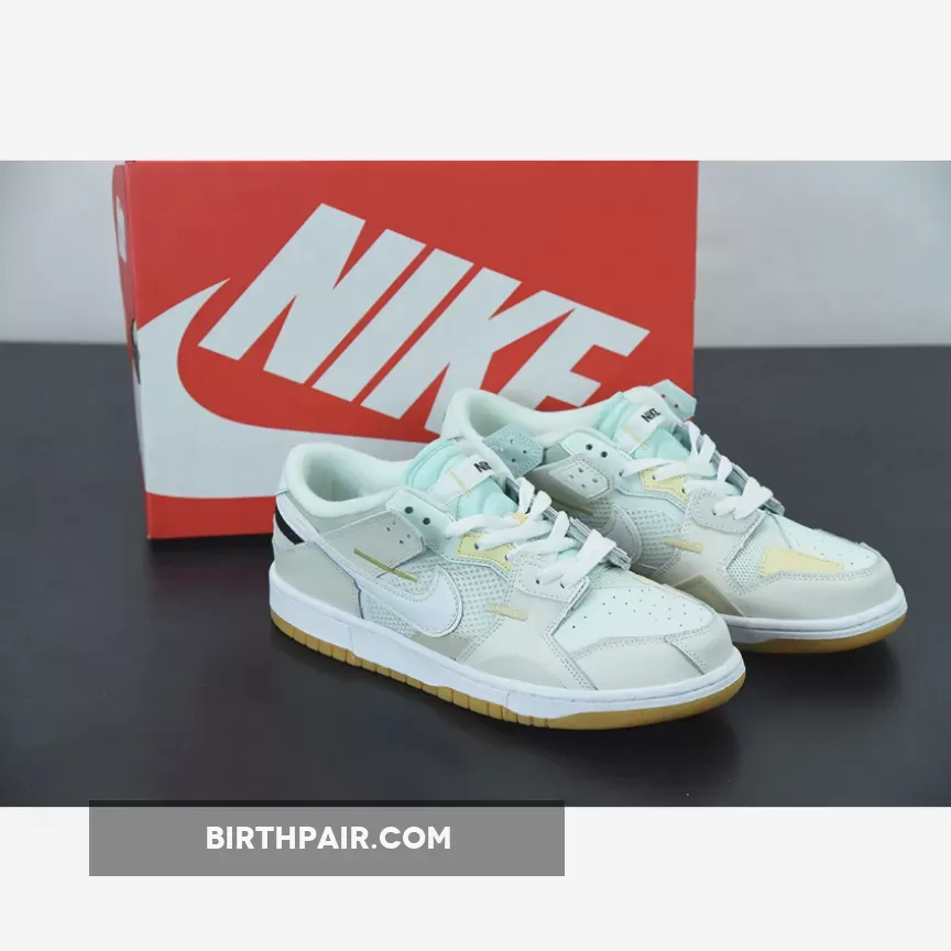 Nike Dunk Low Scrap 'Sea Glass' Sail/White-Seaglass-Seafoam #dunk low seaglass