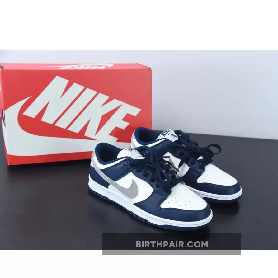 Nike Dunk Low Midnight Navy/Light Smoke Grey/White FD9749-400 #nike dunk midnight navy low