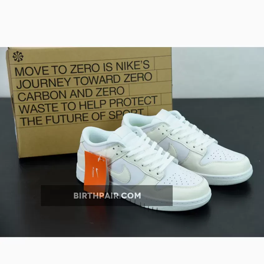 Nike Dunk Low 'Move To Zero' White DD1873-101 - dunk next nature sail