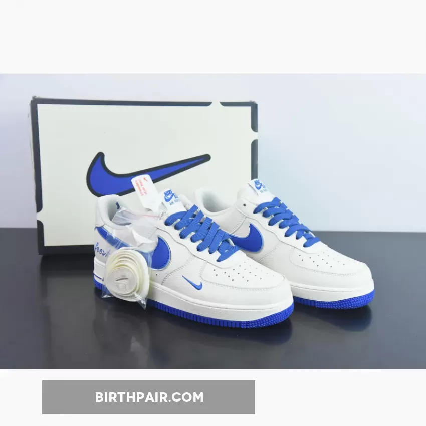 Nike Air Force 1 Low White/Royal Blue 1679650130 Brand New