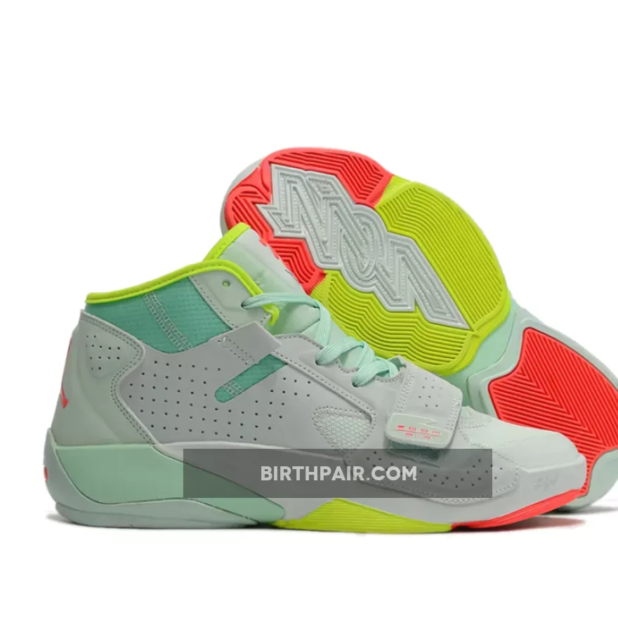 Jordan Zion 2 Barely Green/Flash Crimson-Volt-Mint Foam DO9161-367 New Releases