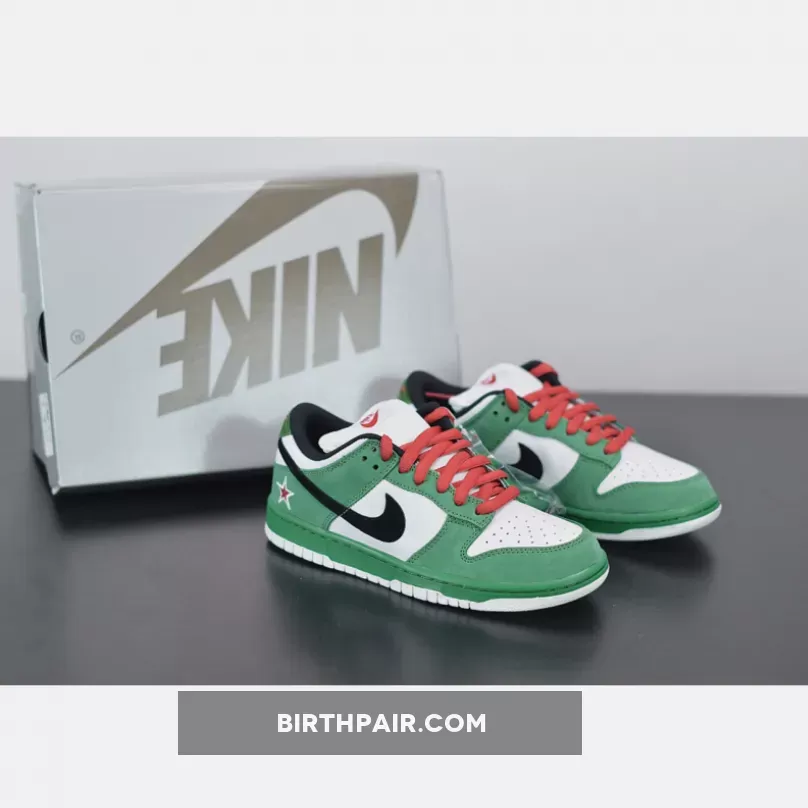 Heineken Platinum / Men's Nike SB Dunk Low 'Heineken 2.0' Classic Green