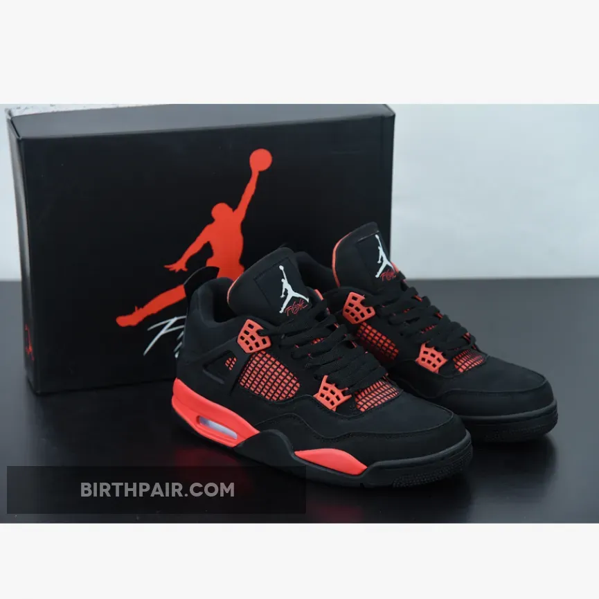 Jordansred / Air Jordan 4 'Red Thunder' AJ4 Black/White-Red
