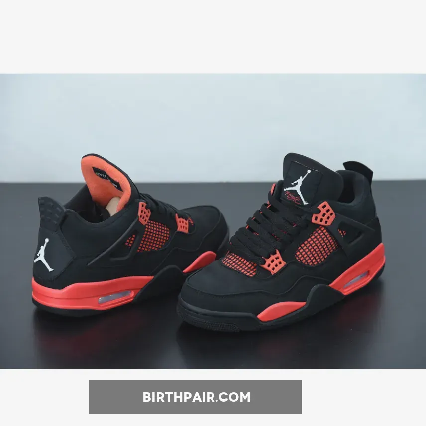 Jordansred / Air Jordan 4 'Red Thunder' AJ4 Black/White-Red