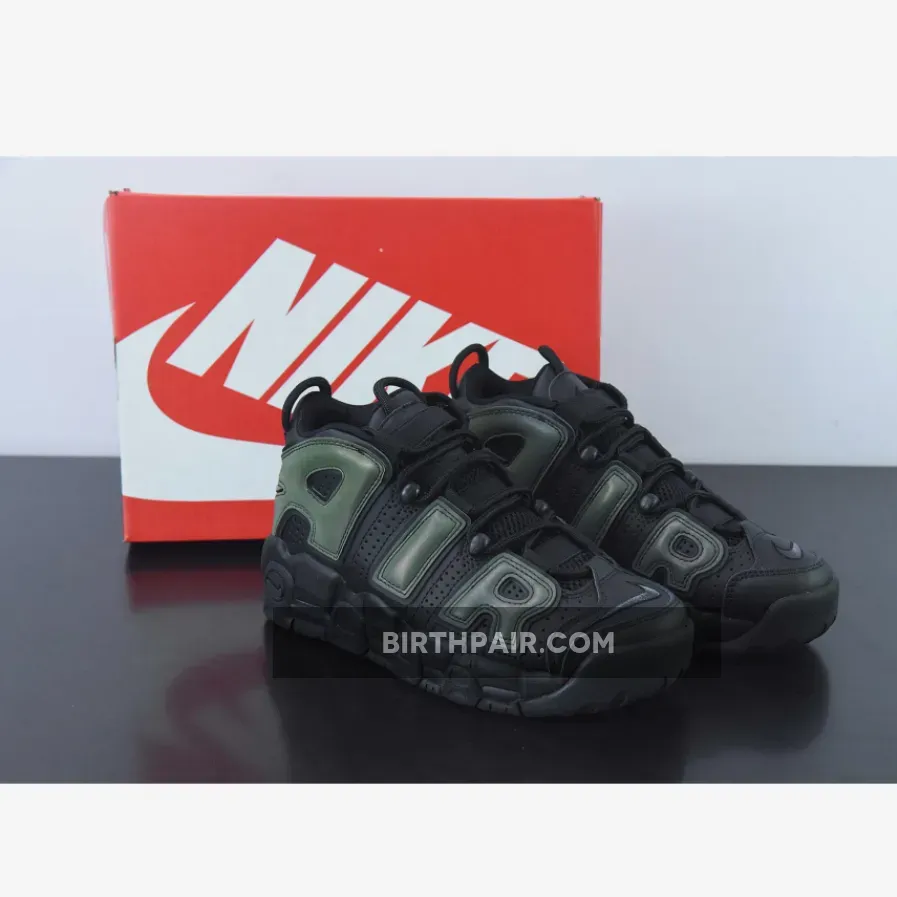 Nike Air More Uptempo 'Reflective' Black/Black-Wolf Grey #uptempo reflective