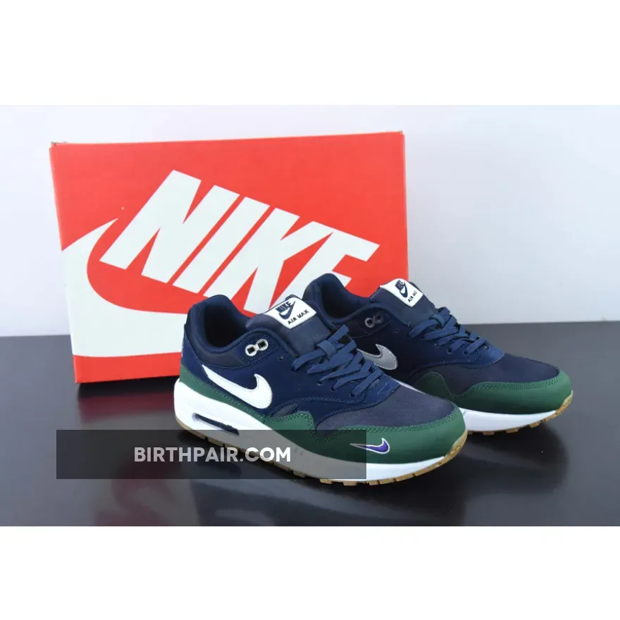 Nike Air Max Obsidian - Nike Air Max 1 QS Obsidian/White-Midnight Navy-Gorge Green DV3887-400