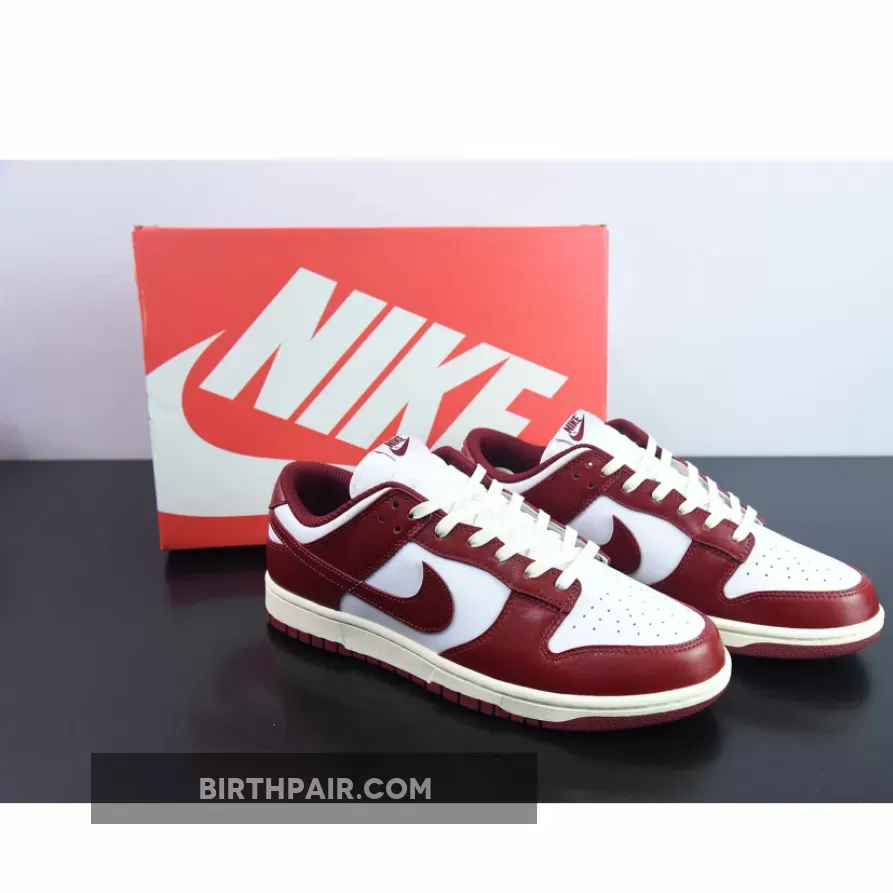Team Red Nike / Nike Dunk Low PRM White/Team Red-Coconut Milk