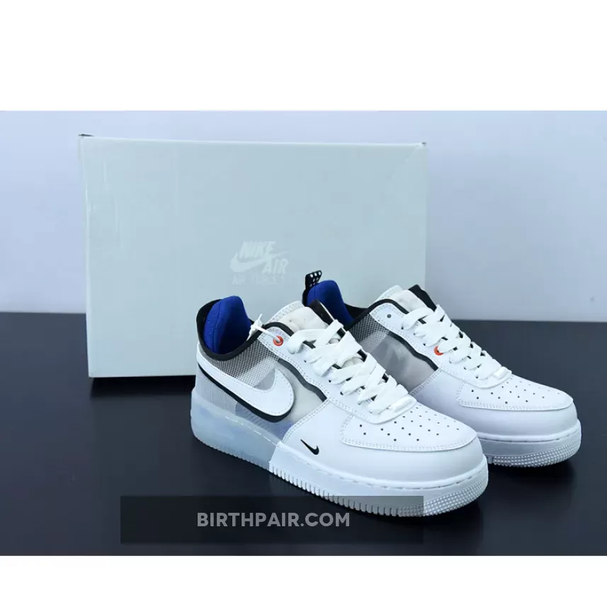 Nike Air Force 1 React White/Light Photo Blue DH7615-101 / Nike Air Force React Blue