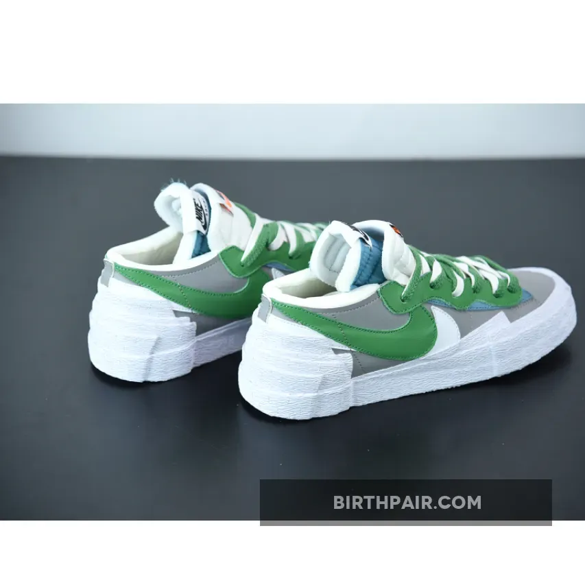 Blazers Low Green #Sacai x Nike Blazer Low Medium Grey/Classic Green-White