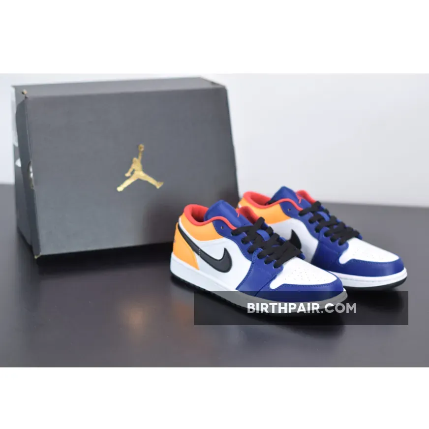 Air Jordan 1 'Royal Yellow' AJ1 Blue/Orange / Jordan 1 Orange Blue And White