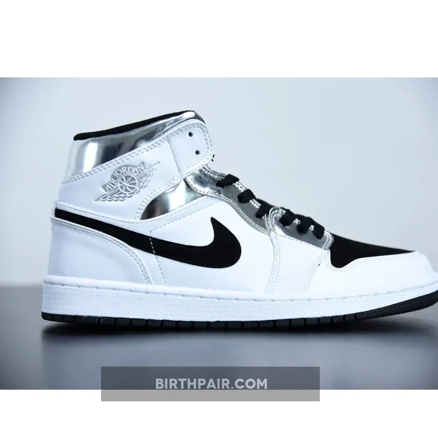 Air Jordan 1 Mid Alternate Think 16 #white and silver jordan 1