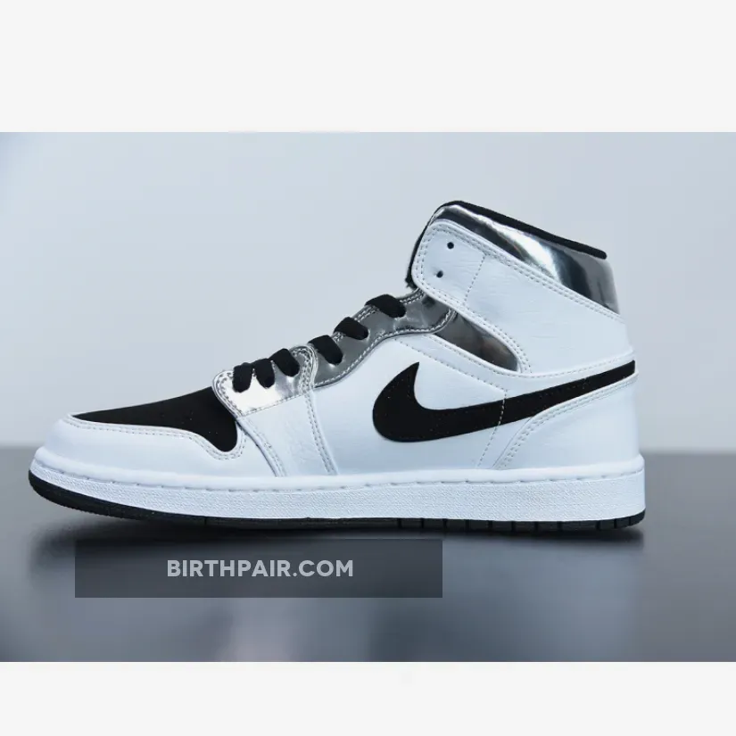 Air Jordan 1 Mid Alternate Think 16 #white and silver jordan 1