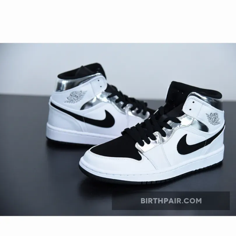 Air Jordan 1 Mid Alternate Think 16 #white and silver jordan 1