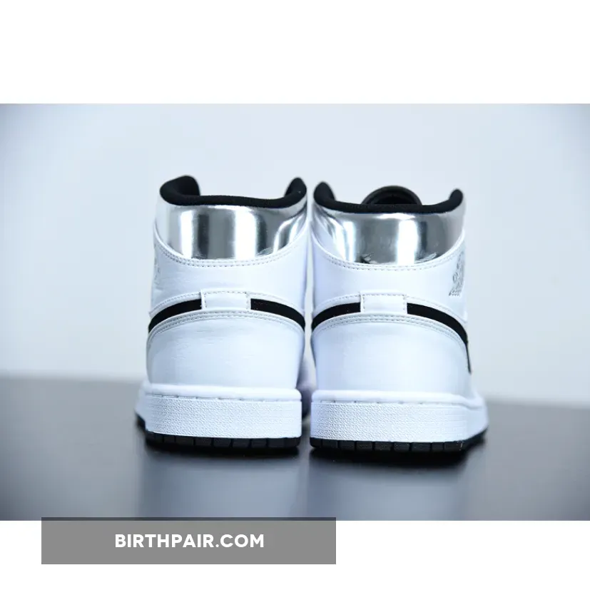 Air Jordan 1 Mid Alternate Think 16 #white and silver jordan 1