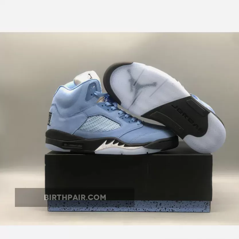 Air Jordan 5 'UNC' University Blue/Black-White DV1310-401 jordan 5s women