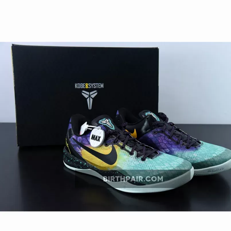 Nike Kobe 8 System 'Easter' Fiberglass/Court Purple-Black-Laser Purple Kobe 8 For Sale