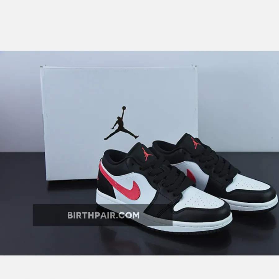 Air Jordan 1 Low Black/Siren Red-White Siren Red Jordan 1