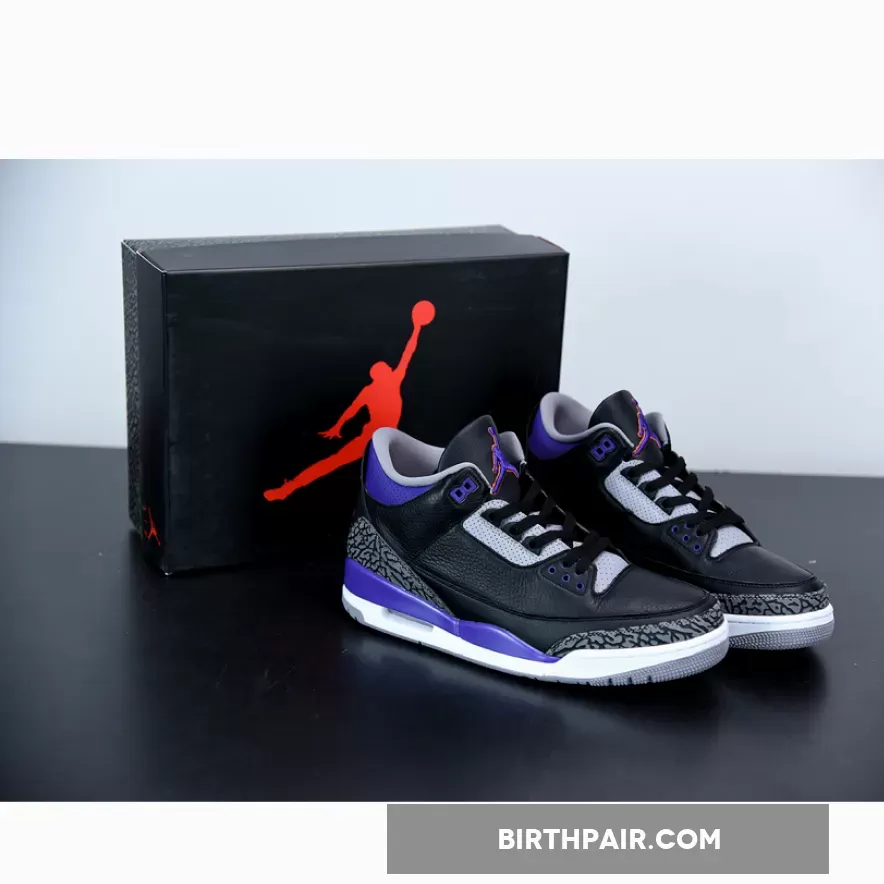 Purple Jordans 3 / Air Jordan 3 Retro 'Court Purple'