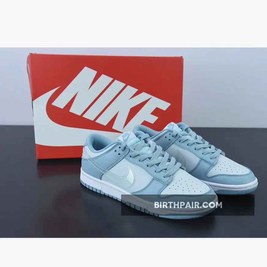Nike Dunk Low TPU Swoosh Aura/Worn Blue/White/Clear DH9765-401 #nike dunk aura blue