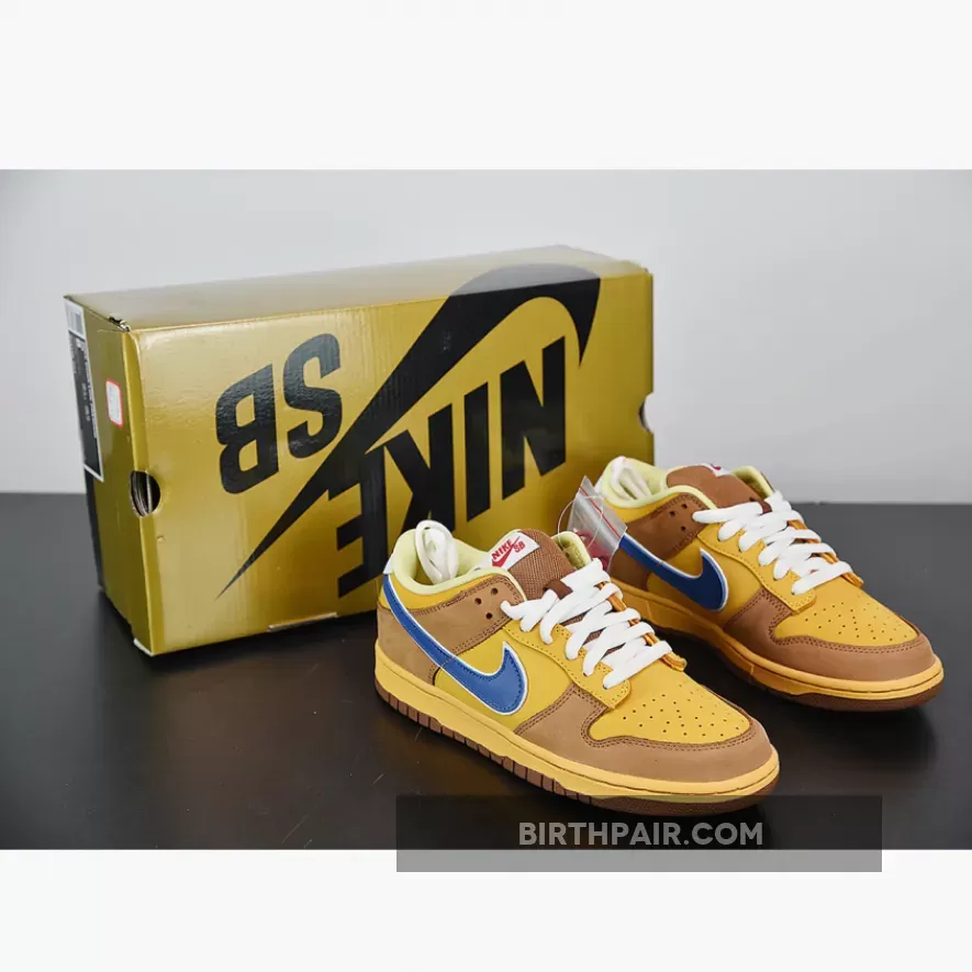 Brown Sail Dunks Nike SB Dunk Low Premium 'Newcastle Brown Ale' Gold/Atlantic Blue