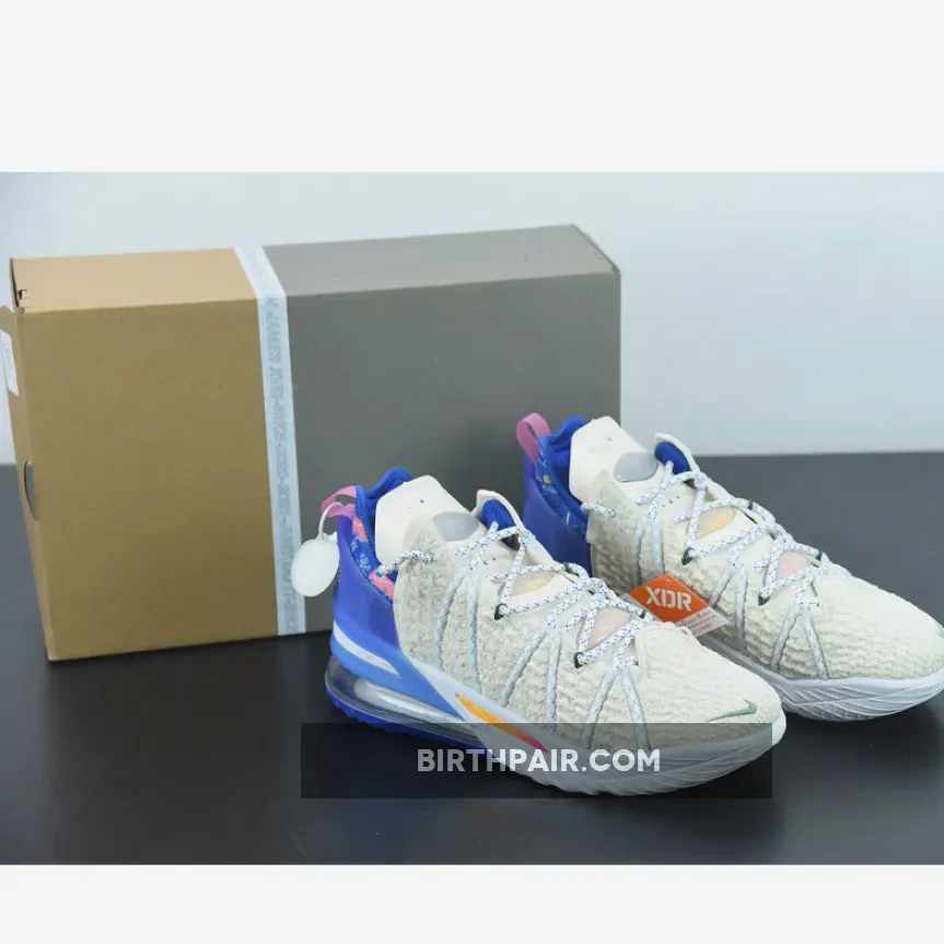 Lebron 18 Xmas In La Nike LeBron 18 'Los Angeles By Day' Light Cream/Game Royal DB8148-200