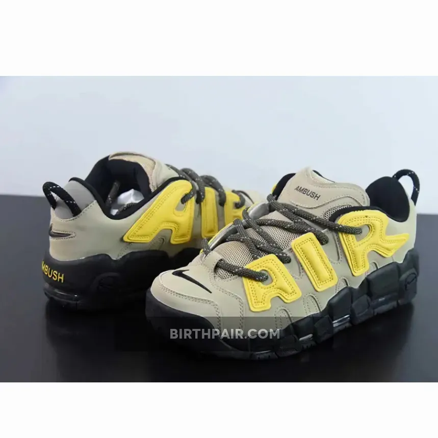 AMBUSH x Nike Air More Uptempo Low 'Limestone' Uptempo Lows AMBUSH x Nike Air More Uptempo Low 'Limestone' Uptempo Lows