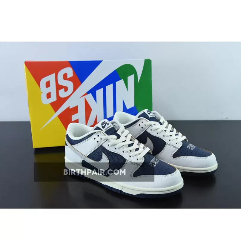 HUF x Nike SB Dunk Low "New York" White/Blue