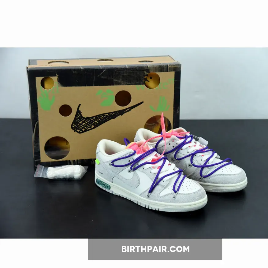 Off-White x Nike Dunk Low 'Lot 15 of 50' Sail/Grey lot 15 off white