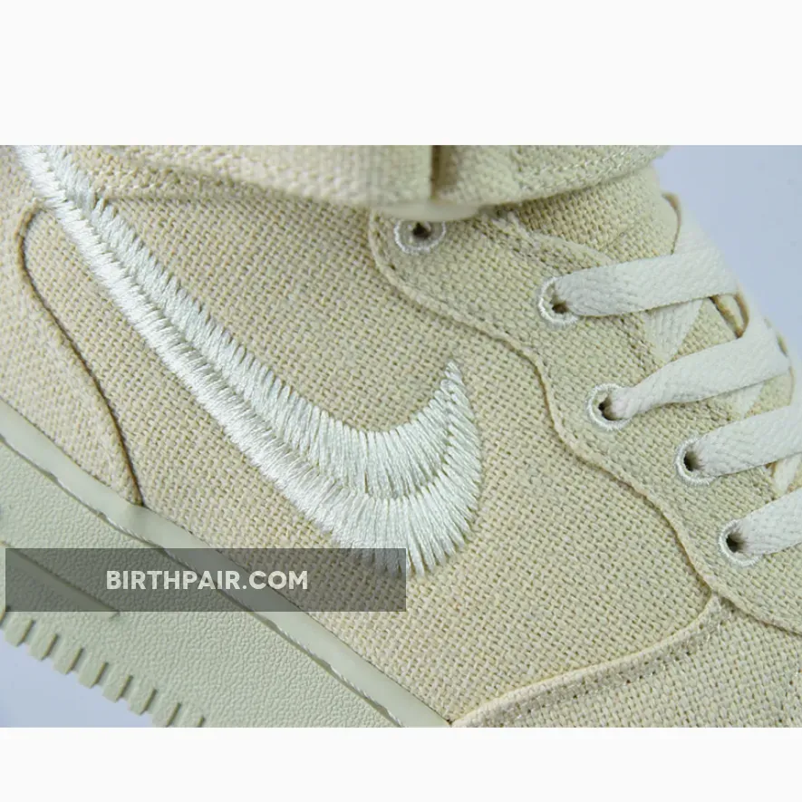 Stussy Af1 Mid Stussy x Nike Air Force 1 Mid 'Fossil Hemp'