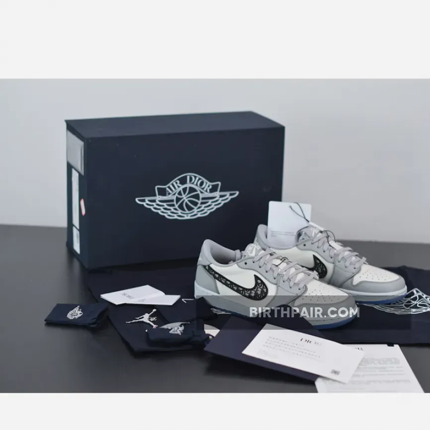 Dior x Air Jordan 1 Low 'Wolf Grey' Cn8608 002 AJ1 Sail/Photon Dust/White / air jordan 1 low dior