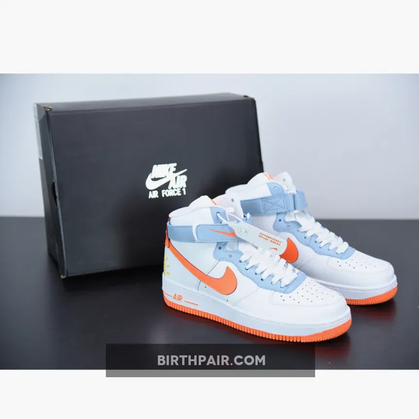 Nike Air Force 1 High 'Be Kind' White Orange Restock