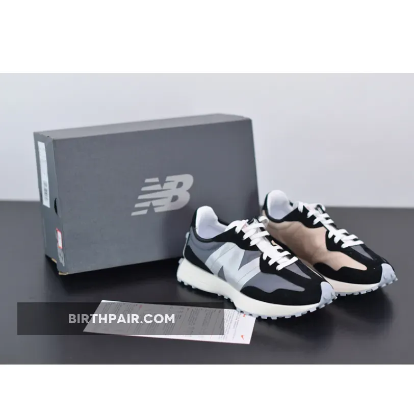 New Balance 327 Black Ash WS327CPA #new balance 327 grey oak