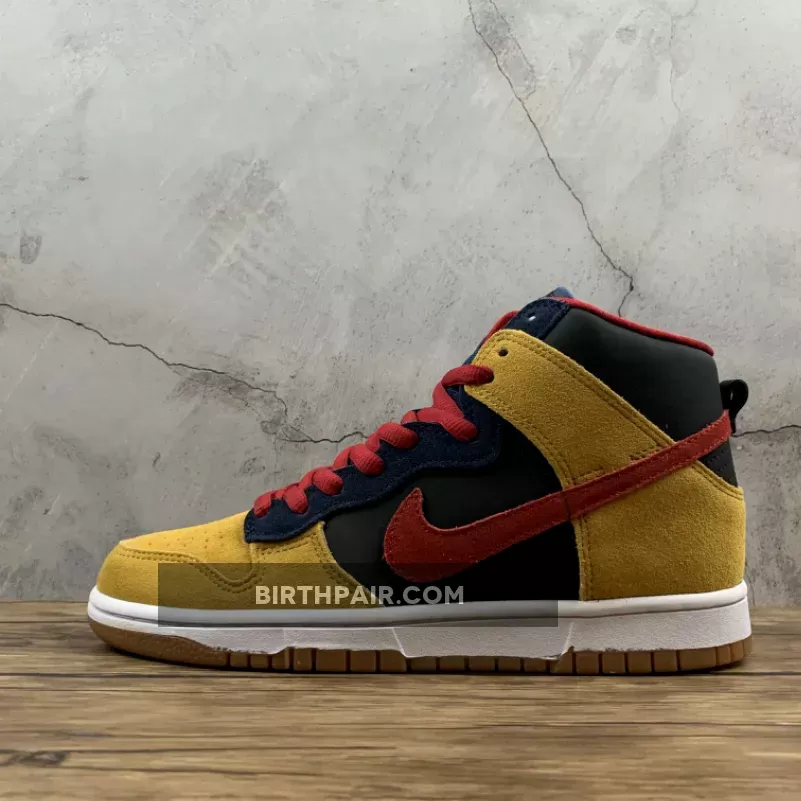 Nike SB Dunk High Premium Dark Obsidian/Varsity Red-Maple Nike Dunk Obsidian