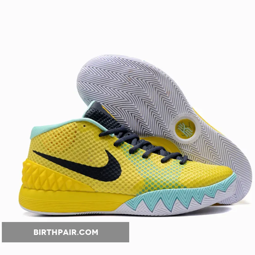 Nike Kyrie 1 Letterman Nike Kyrie 1 'Letterman' Tour Yellow/Teal-University Gold