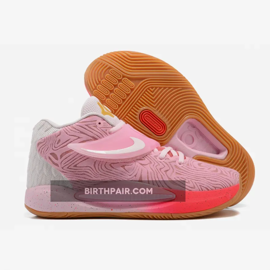 Nike KD 14 'Aunt Pearl' Regal Pink/Orange Chalk-Hyper Pink DC9379-600 #kyrie aunt pearl