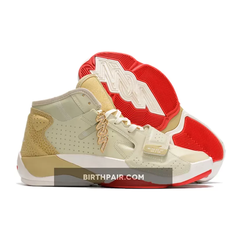 Jordan Zion 2 Fossil/Sail/Team Gold/University Red #the zion 2