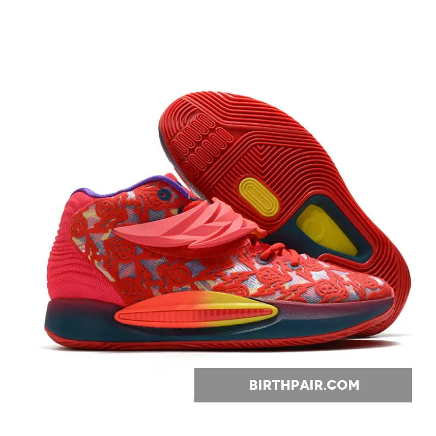 Ron English X Nike KD 14 Red/Blue-Yellow / Yellow Kd 14