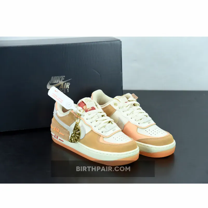 Nike WMNS Air Force 1 Shadow 'Sisterhood' Cashmere/Orange Nike Sisterhood