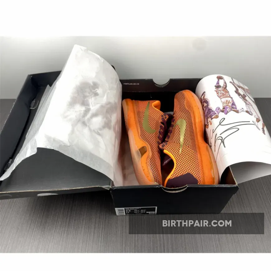 Kobe 10 Silk Road Nike Kobe 10 'Silk' Merlot/Metallic Gold-Villain Red-Total Orange